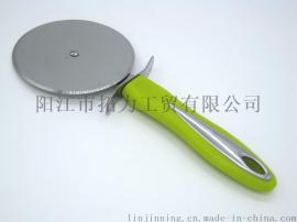 厂家直销不锈钢90mm比萨刀 披萨介饼刀 pizza刀 阳江厨房小工具