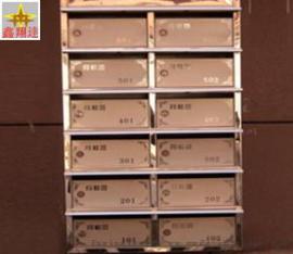 定制小区不锈钢信报箱 镀色玫瑰金立式信报箱