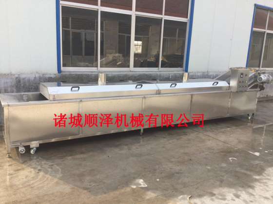 厂家直销 顺泽牌6000型低温果蔬漂烫蒸煮流水线 蔬菜风干冷却杀菌线 肉制品蒸煮杀菌机