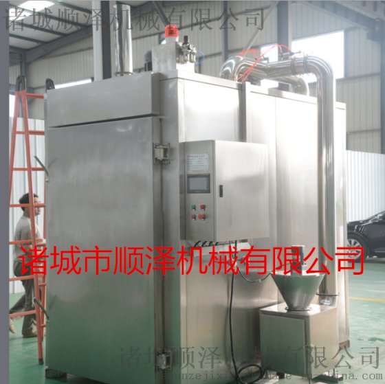 顺泽机械专业供应厂家直销九尺板鸭烟熏炉 豆干专用烟熏炉 红肠蒸煮炉价格