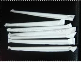 单支纸包 可乐吸管 白色吸管 弯头吸管果吸管 纸包吸管