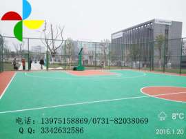 衡阳运动地面承接商/幼儿园篮球场地施工厂家 免费拿样板