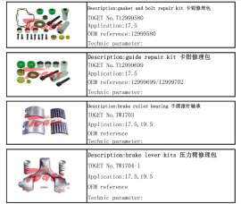 气压盘式制动器修理包
