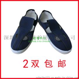 现货供应 防静电四孔帆布鞋 透气防尘四眼帆布工作鞋男女