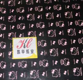 凯华kitty猫礼品包装纸，卡通图案