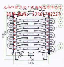 厂家直销搪玻璃冷凝器