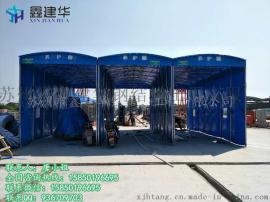 嘉兴海宁区鑫建华厂家供应大型仓库帐篷加厚帆布活动蓬推拉雨棚布简易停车蓬固定阳光棚