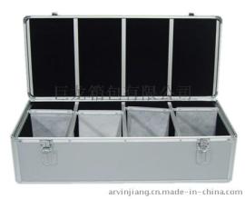 巨龙箱包 CDL08-600银色钻石纹600片CD箱铝片定做
