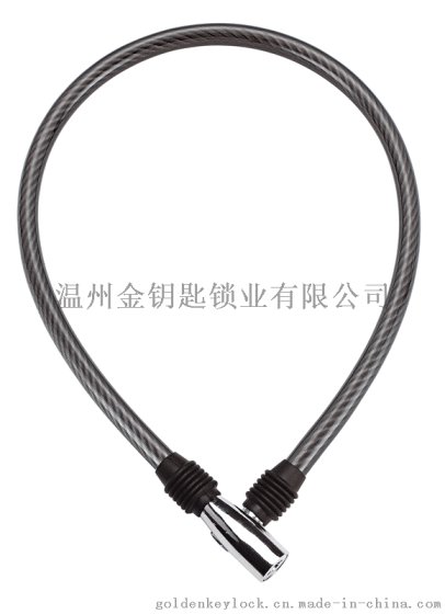金钥匙GK101.301 12X650MM 自行车钢缆锁