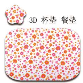 专业定制3D餐垫， 3D立体餐垫， PVC餐垫，