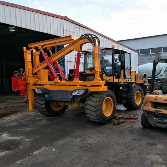 护栏打桩机 型号齐全公路护栏打桩机现货销售