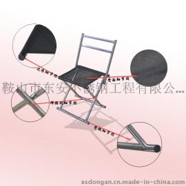 东安ZDD-19不锈钢折叠靠背椅 不锈钢马扎 便携野营户外 沙滩 钓鱼椅 室内进门换鞋椅