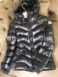 2017秋冬新款欧美高端女装经典连帽白鹅绒羽绒服大衣外套