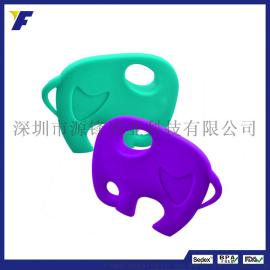 欧美热销婴儿咀嚼玩具食品级硅胶婴儿健齿器宝宝安抚磨牙牙胶玩具
