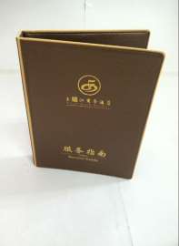 供应上海厂家高档菜谱酒店皮质服务指南