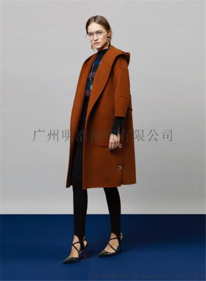 女装品牌折扣欧美潮牌双面羊绒大衣进货渠道 推荐广州明浩