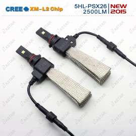 LED汽车前大灯5HL，改装专用PSX26近光雾灯