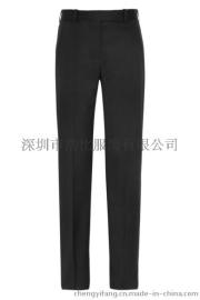浩比2015款女士黑色时尚休闲商务职业正装羊毛直筒长裤西裤