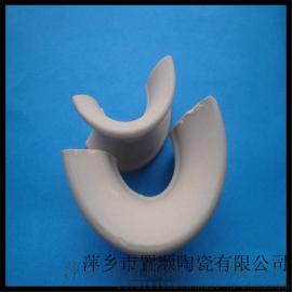 供应置顺陶瓷有限公司陶瓷矩鞍环陶瓷散堆填料化工传质设备填料陶瓷冷却塔散堆填料