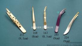 高品质镀金眉夹,个性不锈钢眉夹,弯头眉夹/修眉工具系列