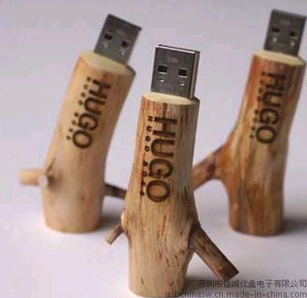 木头u盘定制 自然木u盘 枫木USB 随身碟客制化