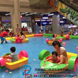 水上乐园设备 电动充气碰碰船 手摇船 卡通碰碰船 儿童水上乐园