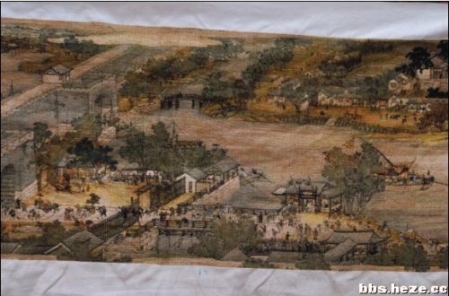 乌海夫妻504天完成世界最长《清明上河图》十字绣 