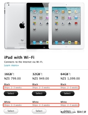 苹果iPad 2多国脱销 