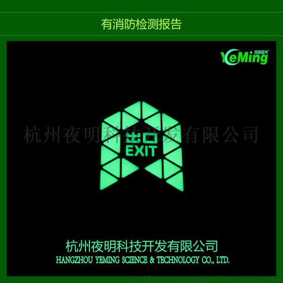 地铁蓄光消防安全标识发光导向箭头