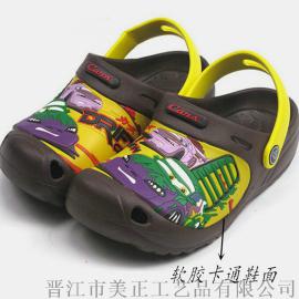 专业生产 PVC儿童鞋面 PVC一字拖鞋面 PVC鞋面