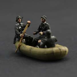 玩模乐兵人caesar上色成品1:72兵人模型H089德军防空工作人员