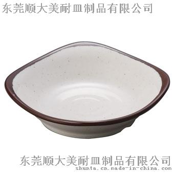 顺大100%美耐皿 千山6”密胺四方碟 仿瓷正方形餐盘076