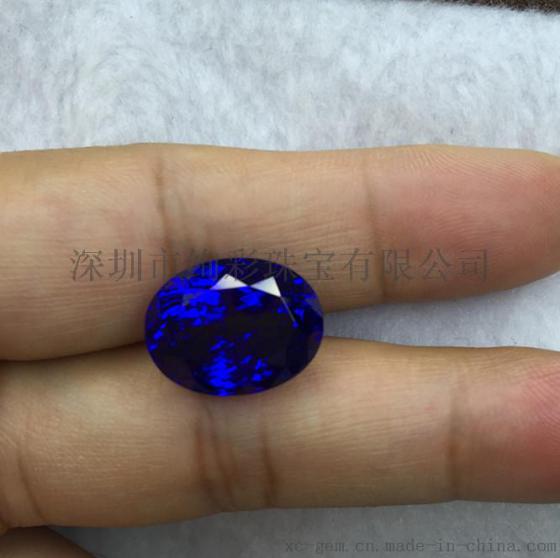绚彩珠宝批发椭圆形坦桑石,5A级坦桑石戒面