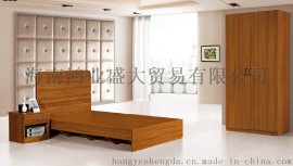 简约家具实木床床头柜衣柜板式家具