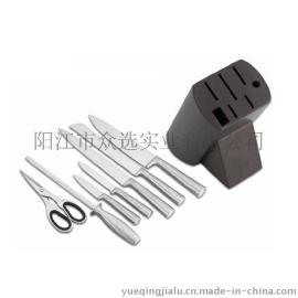 热销KH0030 优质不锈钢 空心柄  厨房套刀7件套  厨房用具
