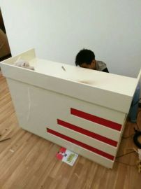 南充展柜收银台吧台制作中岛柜收银台制作