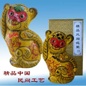 中号精品泥塑猴