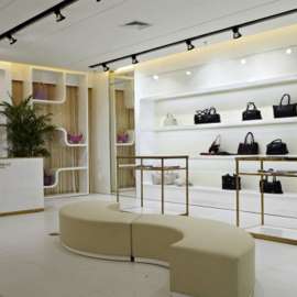 专业定做箱包烤漆展柜 女包展示柜 钱包展柜 皮具皮包中岛柜