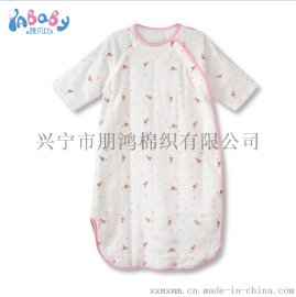 宝宝晚上爱蹬被子怎么办？纯棉纱布睡袋解决您的烦恼