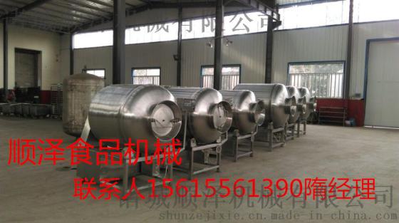顺泽生产真空滚揉机 鲜肉（冻）滚揉机机 鸡肉加工搅拌机