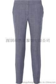 2015款秋季女式休闲商务正装深灰色紧身长裤西裤