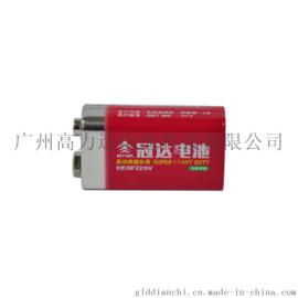 GETTOP冠达9V碳性电池 6F22碳性9V干电池 遥控器玩具电池