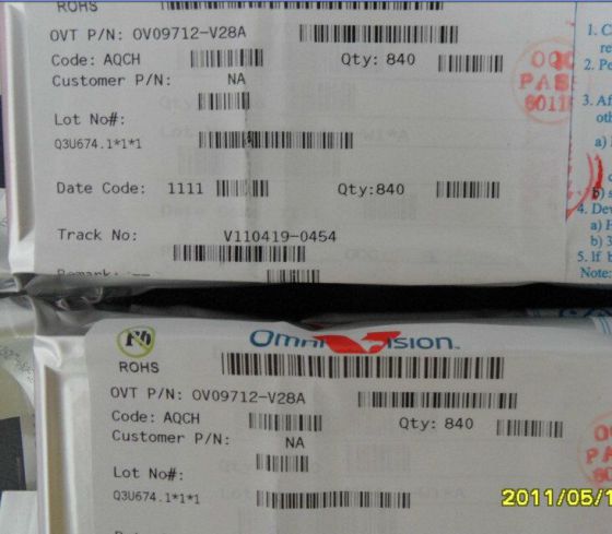 OV 9715图像传感器 OV（豪威）品牌