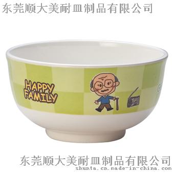 顺大100%美耐皿 一家人5“ 密胺圆形碗（爷爷） 仿瓷圆形碗 708