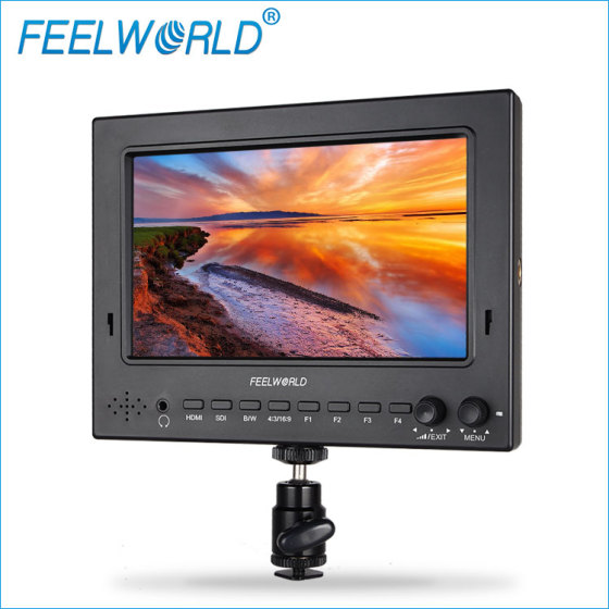 7" 1024x600 IPS屏多功能3G-SDI、HDMI摄影监视器专业峰值辅助对焦 FW702-HSD