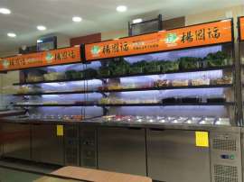 FIRSCOOL/杨国福麻辣烫点菜柜 双机双温冷藏冷冻展示柜