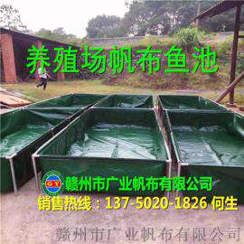 广业帆布水池设计，水产养殖养鱼水池，防水防漏帆布鱼池