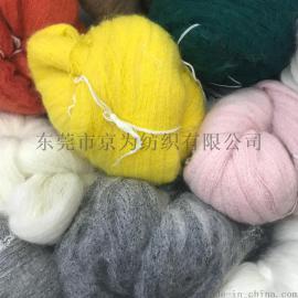 东莞京为耐用性好毛毯可用 色纺羊毛马海毛 现货供应