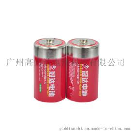 GETTOP冠达1号碳性电池 R20P1号大号D碳性干电池 煤气灶电筒电池