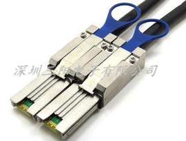 1米6G Ext-miniSAS(SFF-8088) To Mini-SAS (SFF-8088) 电缆